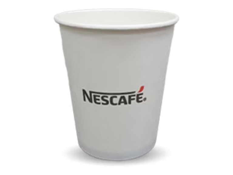 Disposable paper coffee cup