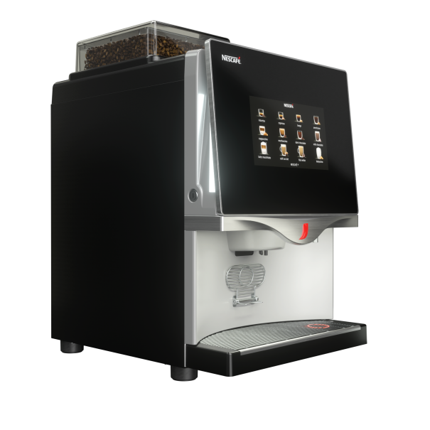 Left view of NESCAFÉ Bean-to-Cup Coffee Machine FTS 60 cups for professional use 