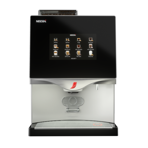Front view of NESCAFÉ Bean-to-Cup Coffee Machine FTS 60 cups for professional use 