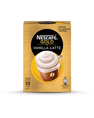 قهوة نسكافيه ذهبية لاتيه بنكهة الفانيليا