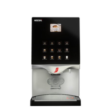 Front-side view of NESCAFÉ Touch soluble coffee machine for commercial and professional kitchens