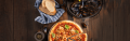 Seafood Pizza Preparation with Cooking Duration - Recipe